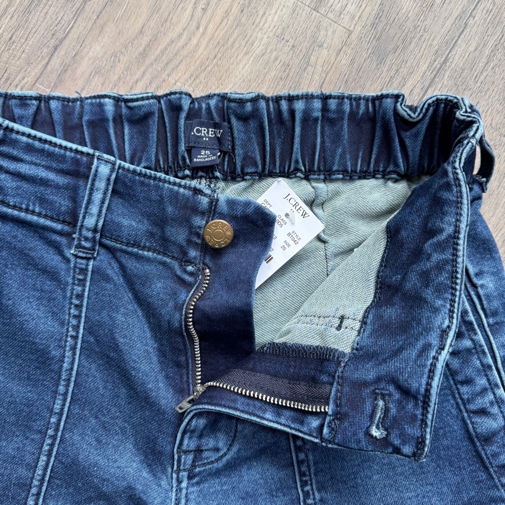 J. Crew Indigo Soft Denim Joggers - Size 25 - New With Tags! - Picture 8 of 14